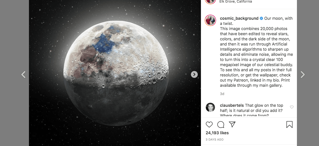Seorang Fotografer Abadikan Foto Permukaan Bulan dengan Detail